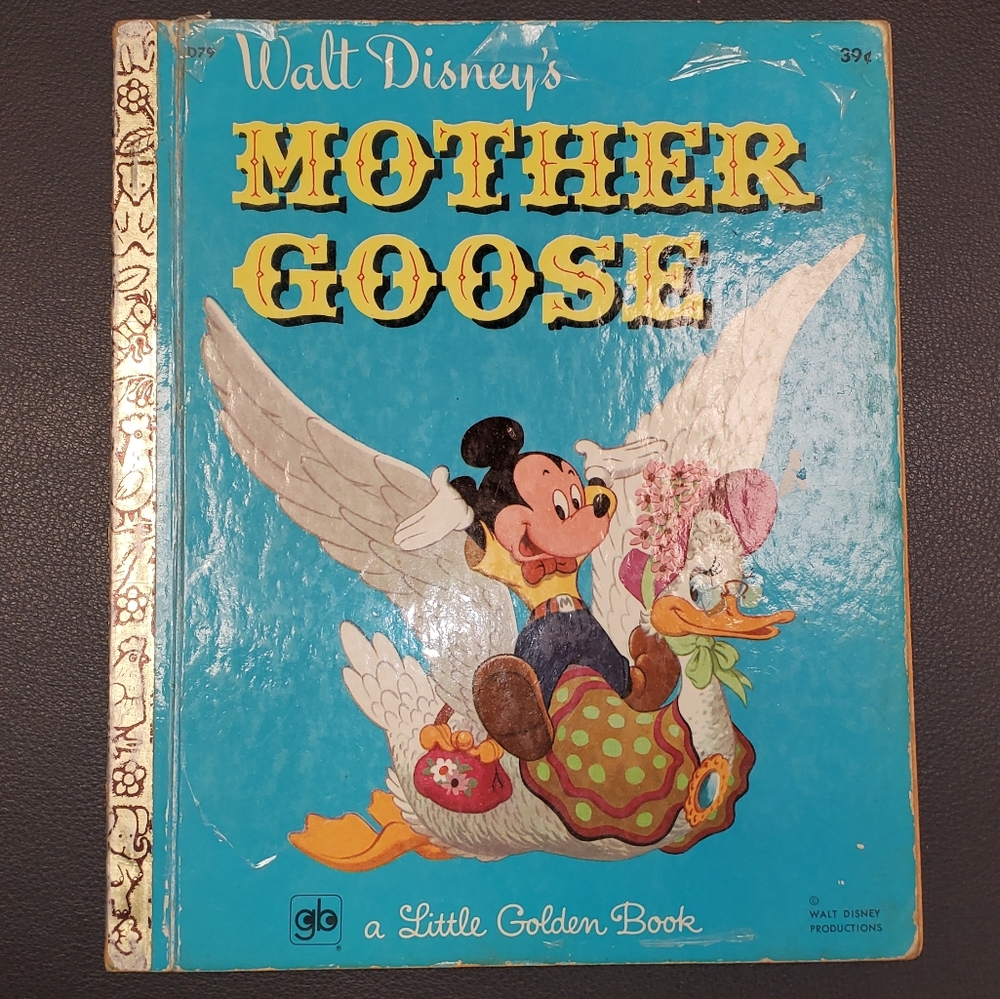 1952 A Little Golden Book - Walt Disney's Mother‎ Goose Book